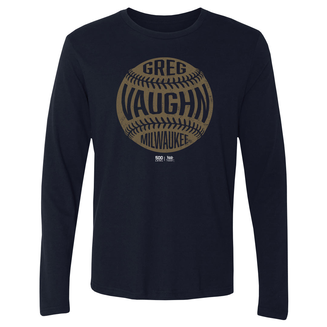 Greg Vaughn Milwaukee Vintage Baseball WHT
