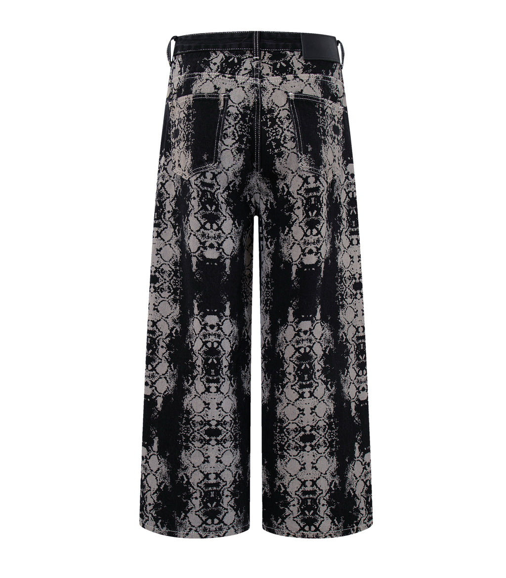 SNAKESKIN DENIM