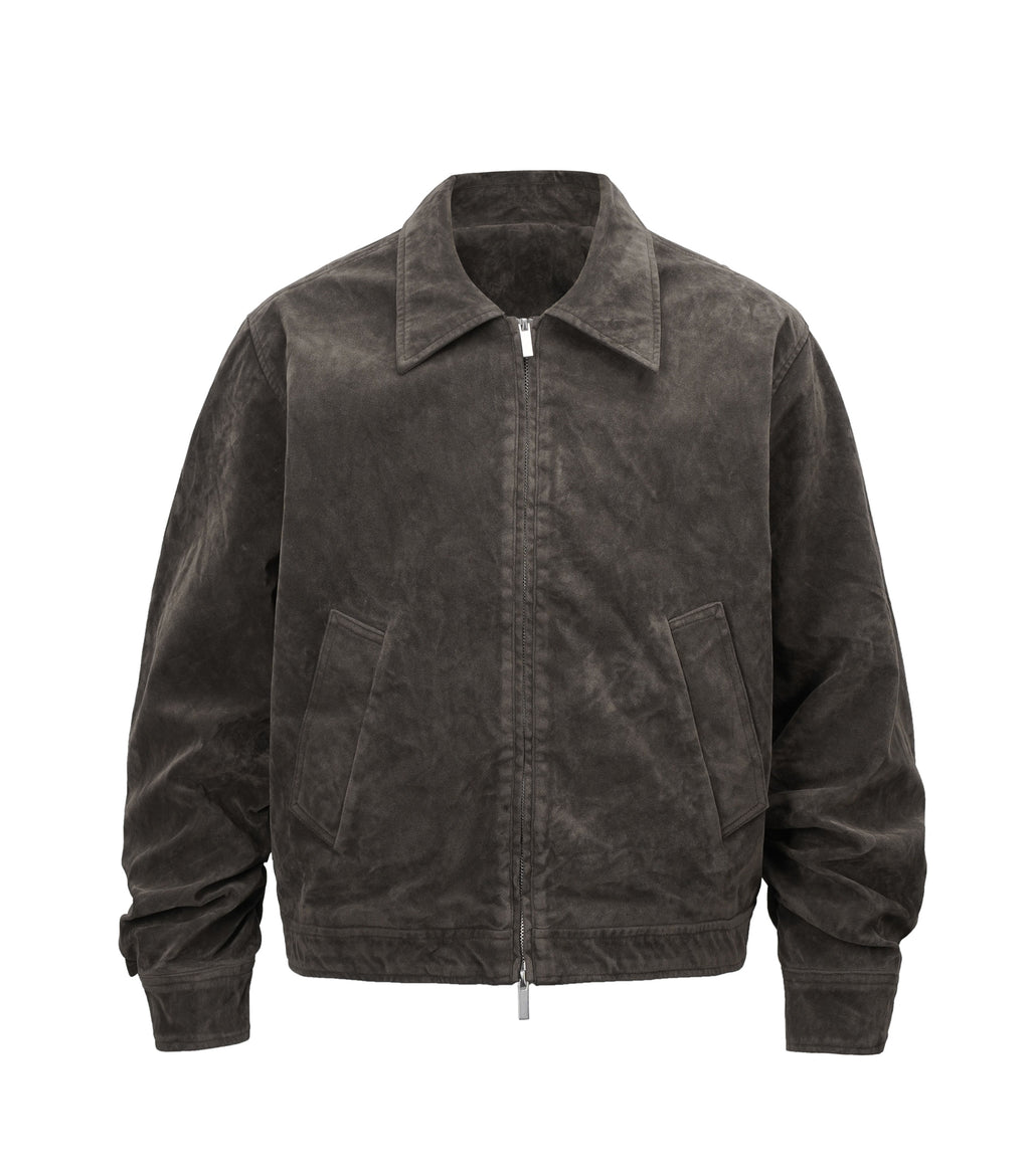 BROWN SUEDE WORK JACKET
