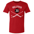 Ed Belfour Chicago 30 Goalie Sticks WHT