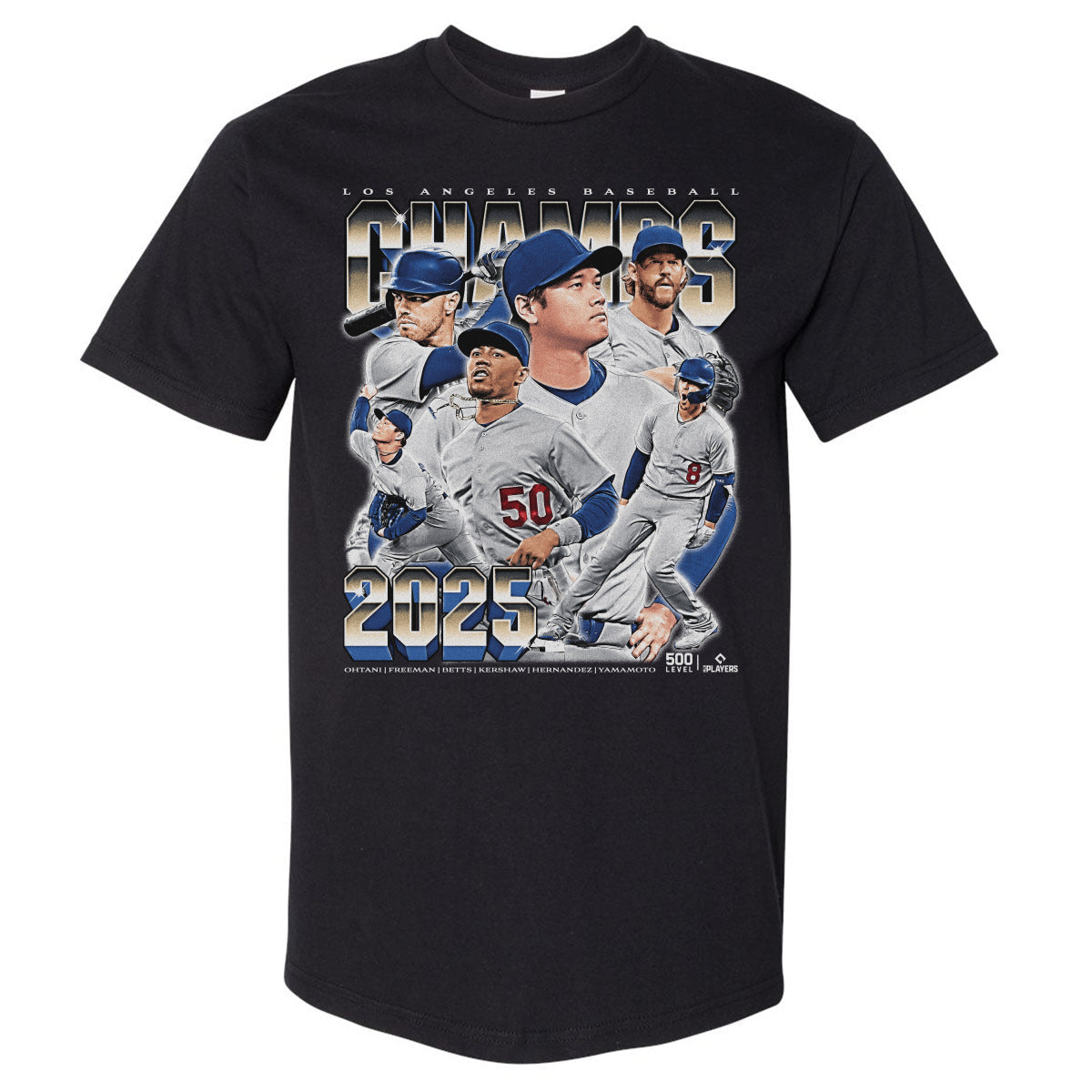 Los Angeles D Baseball 2025 Champs Vintage WHT