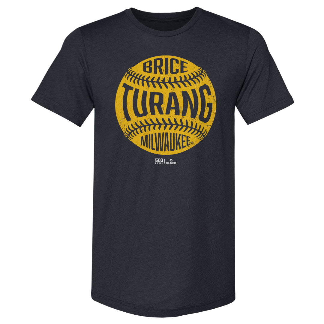 Brice Turang Milwaukee Vintage Baseball WHT