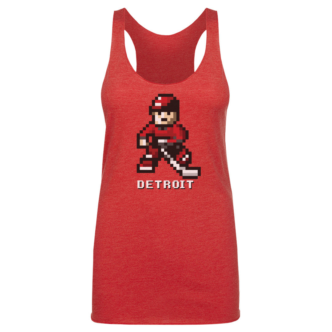 Detroit Hockey 8-bit WHT