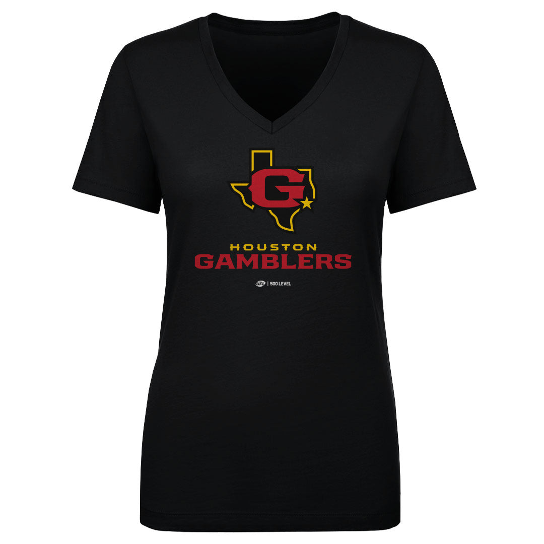Houston Gamblers Primary Logo WHT